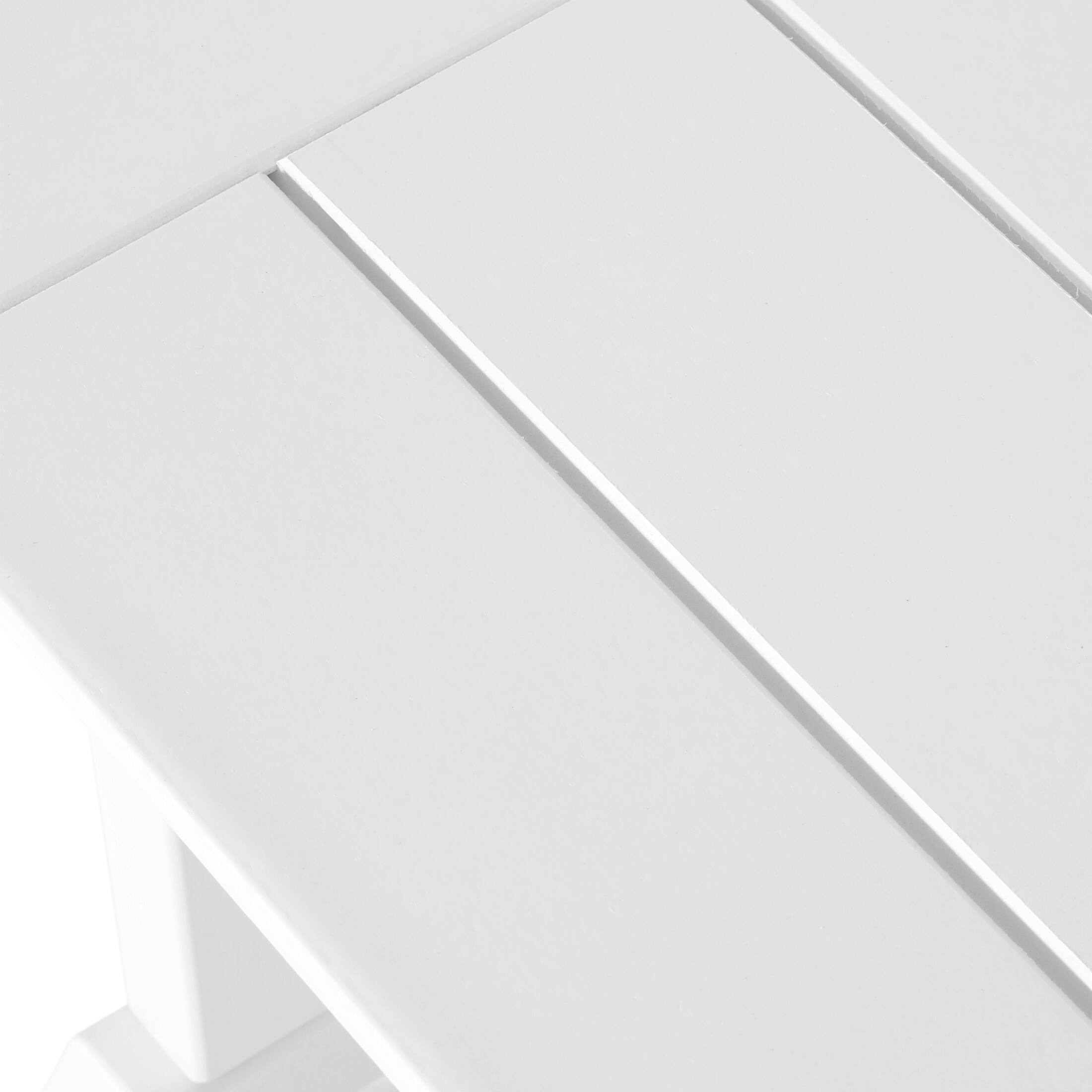 Alt View 2. WestinTrends - WestinTrends Malibu 65" Outdoor Patio Trestle Dining Bench - White.
