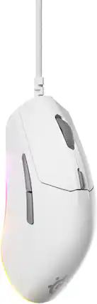 Front. SteelSeries - Rival 3 Gen 2 Wired Optical Gaming Mouse with 3-Zone RGB - White.