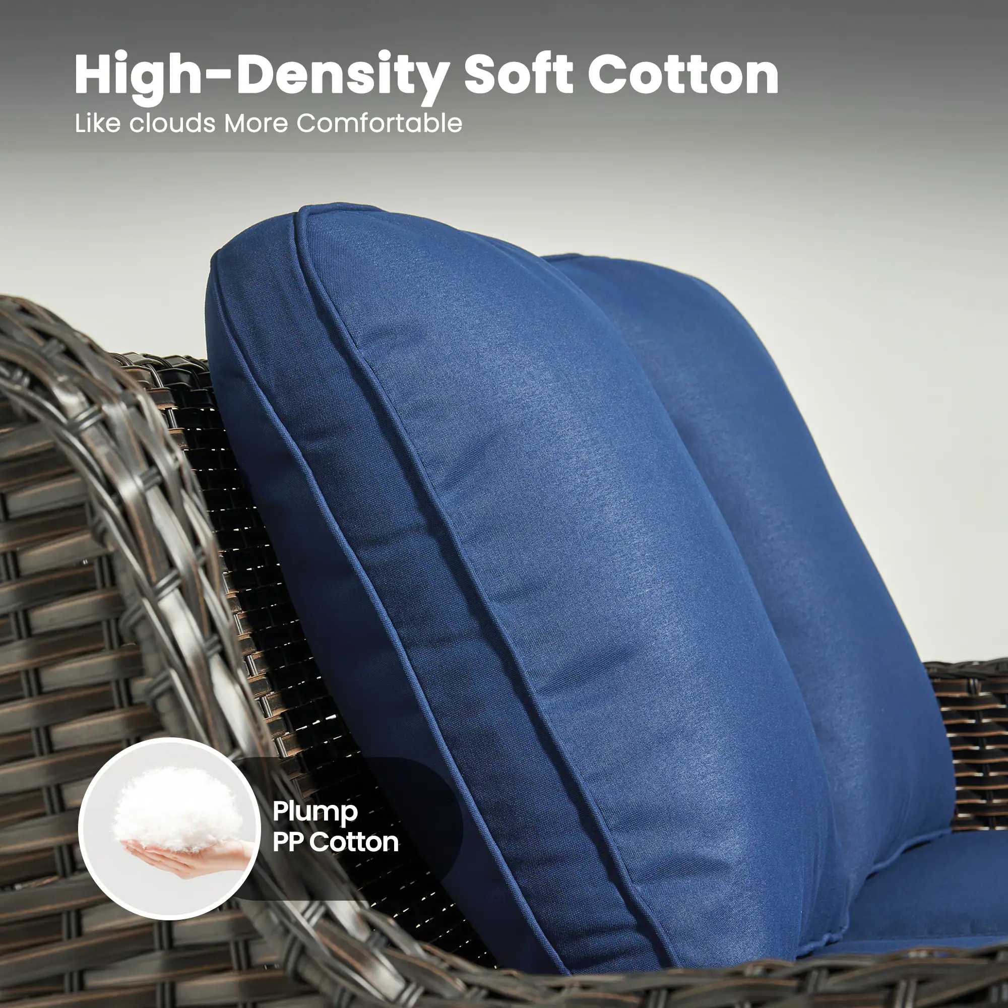 High-Density Soft Cotton  
Like clouds More Comfortable  

Plump PP Cotton