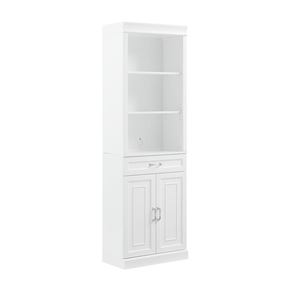 Alt View 6. Crosley Furniture - Stanton Storage Bookcase - White.
