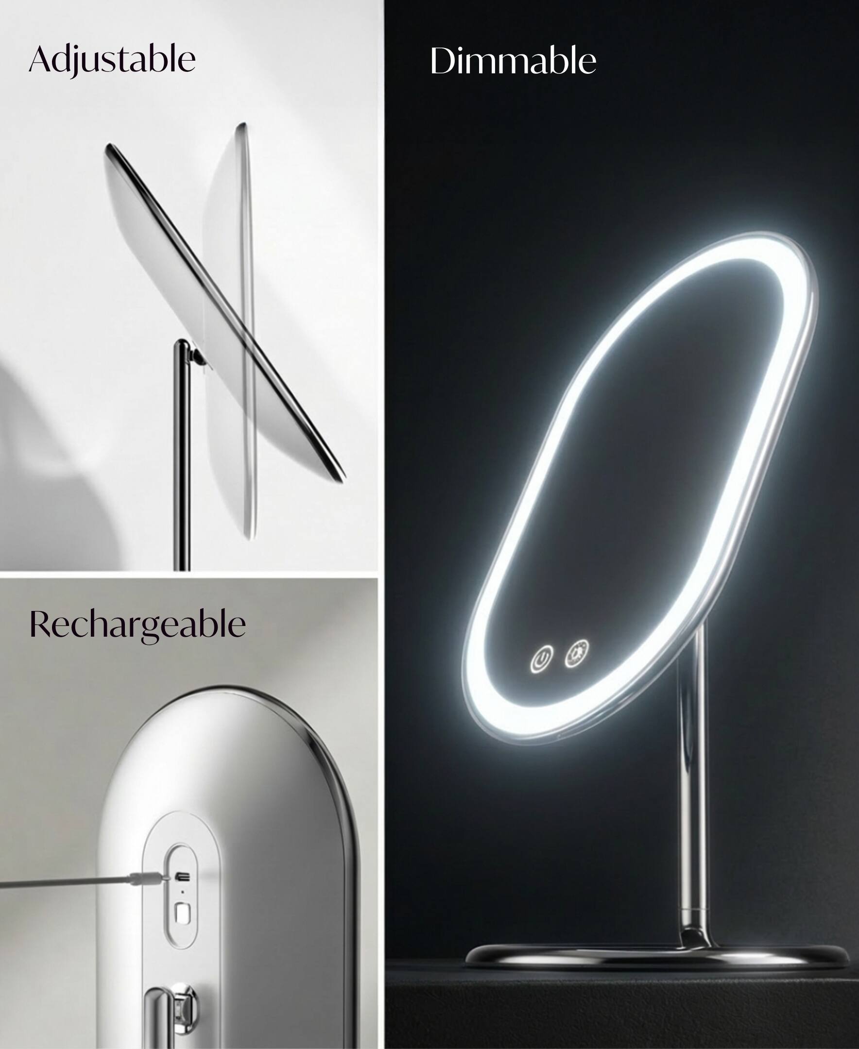Adjustable Dimmable Rechargeable
