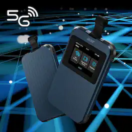 Acer - Connect Enduro M3 Portable 5G Mobile Wi-Fi Hotspot FF.G29TA.001_N Connect M3 - Blue/ Black
