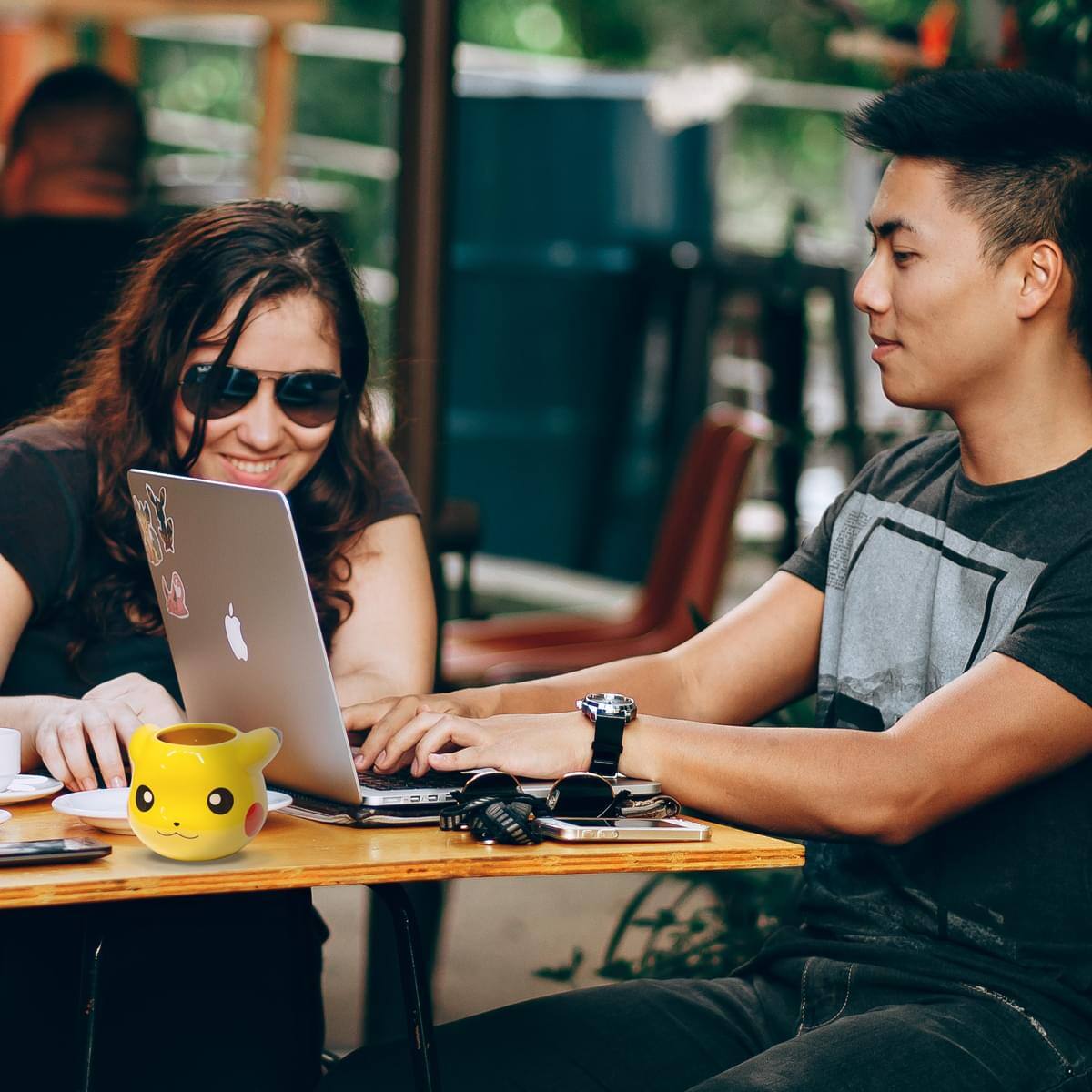 Alt View 3. Pokémon - Collectible Pokemon Pikachu 16oz 3D Sculpted Mug - Yellow.