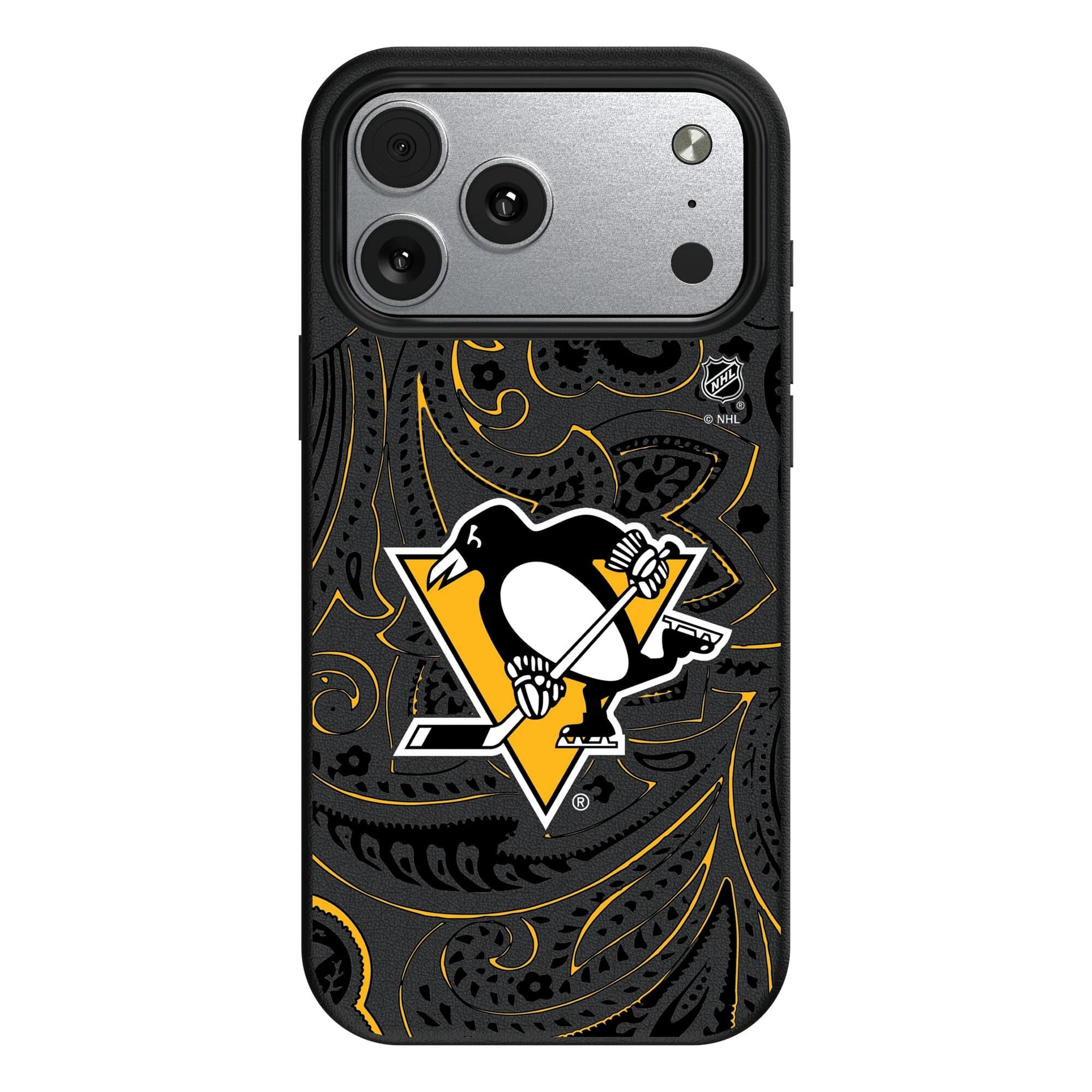 Keyscaper - NHL - Pittsburgh Penguins Paisley iPhone Magnetic Bump Case - 17 - Black price history on PriceWatchPro