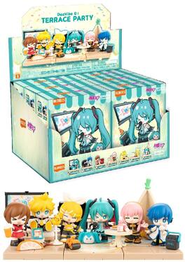 PopMarket - Blokees - Hatsune Miku - DaaVibe Series - 01: Terace Party Model Kit 6ct Display - COLLECTIBLES - Multicolor