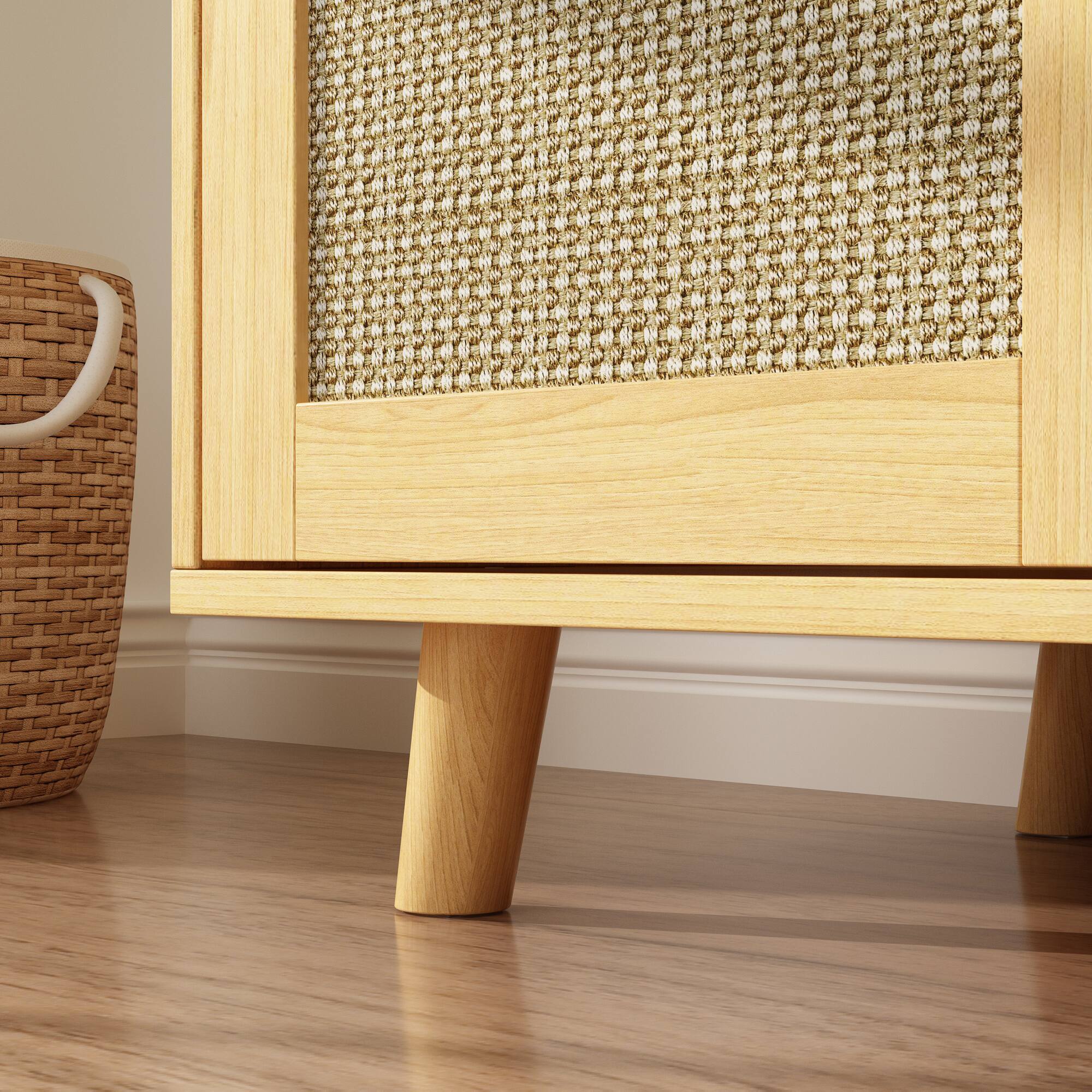 Alt View 4. FUFU & GAGA - Multi-Functional Cat Furniture Cabinet – Hidden Litter Box Storage & Scratching Post with Adjustable Shelves.