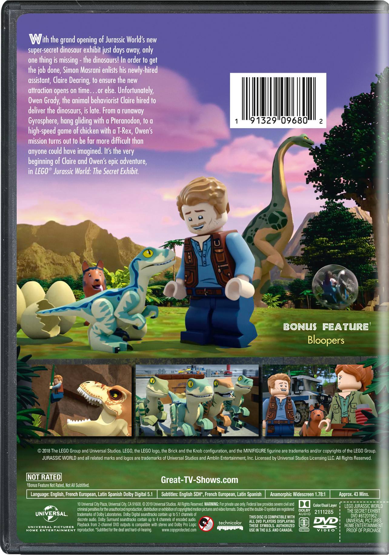 Angle. LEGO Jurassic World: The Secret Exhibit [DVD].