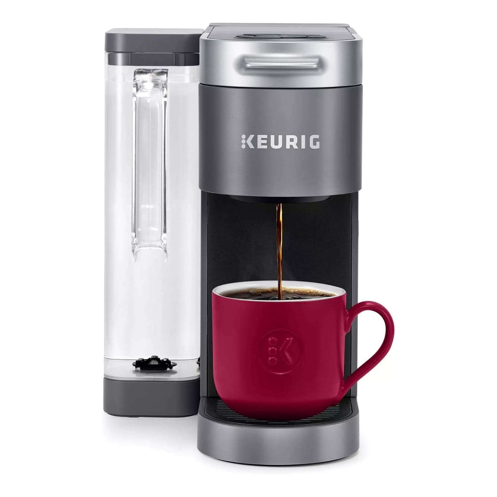Front. Keurig - KSK910GY K-Supreme Single Serve K-Cup Pod Coffee Maker - Gray.