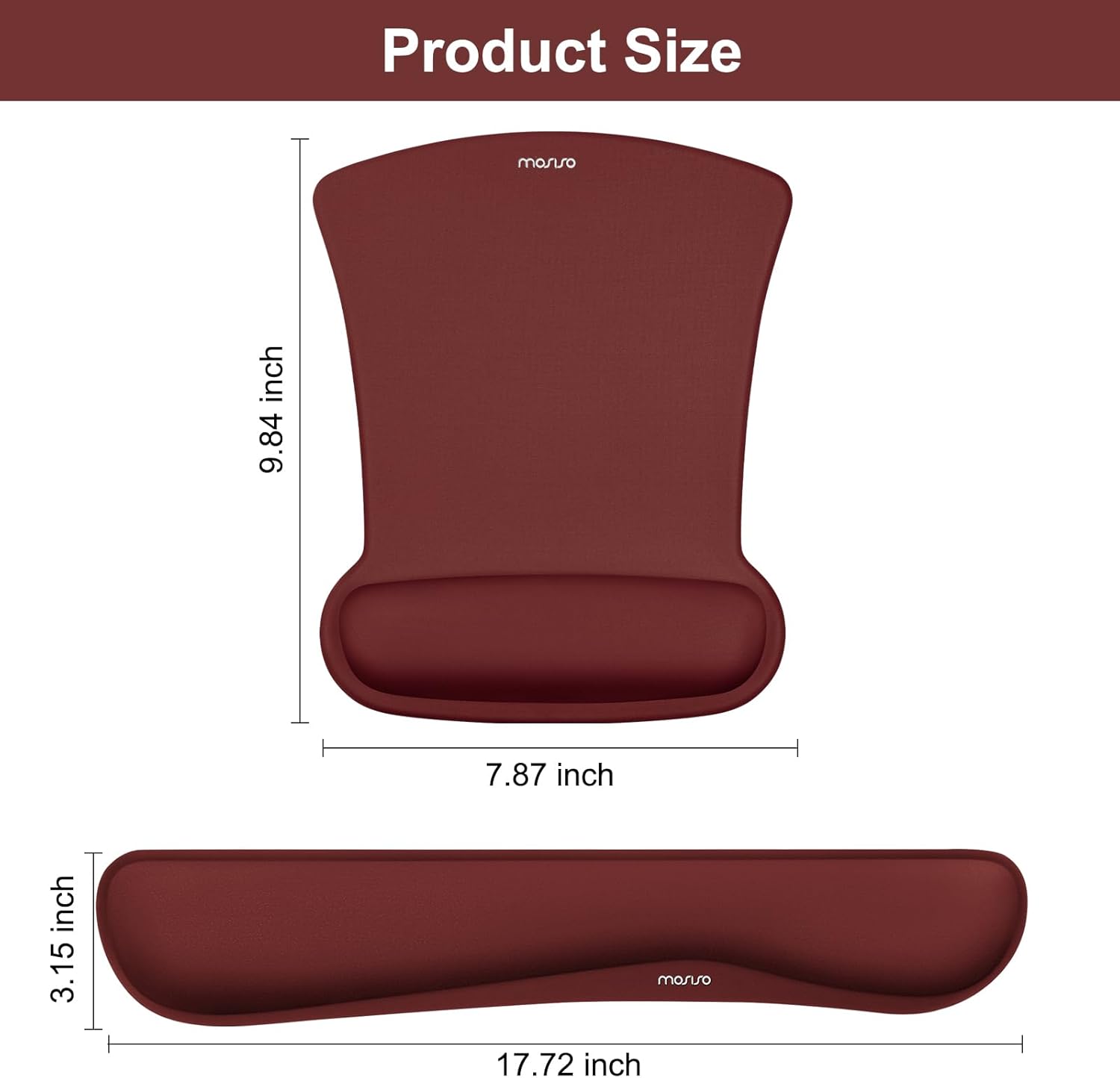 Product Size  
9.84 inch  
7.87 inch  
3.15 inch  
17.72 inch