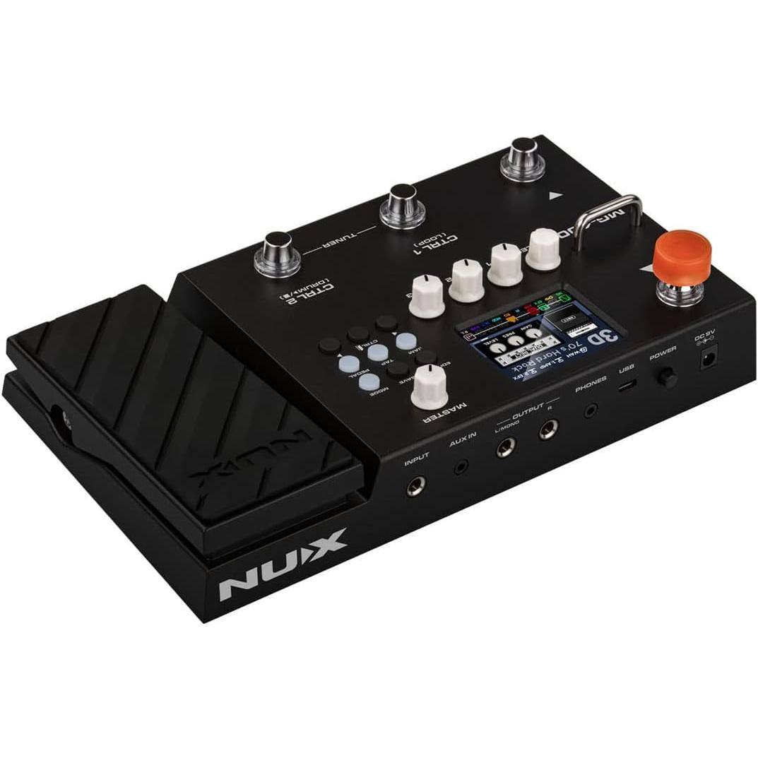 NUX

TUNER L CTL ALAM Ma 0 1 OTAL Dee VASS de DCRV CS . i Hord 2 - AL PACHA/E SE T - Ruck HEE LE CHONES MASTER OUTPUT AUX IN INPUT NUX