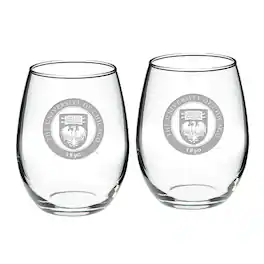 Jardine - Chicago Maroons 2-Piece 21oz. Stemless Wine Glass Set - Multicolor
