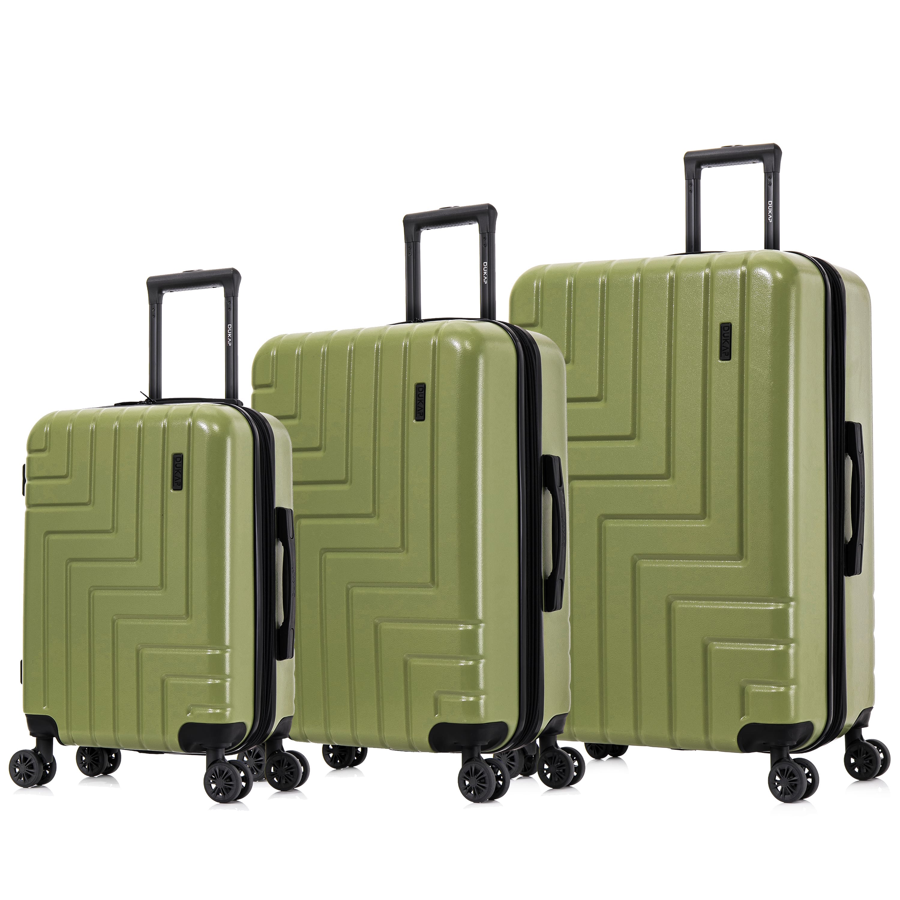 "DUKAP - Zahav Lightweight Hardside Spinner 3 Piece Luggage Set 20""/24""/28"" - Green" price history on PriceWatchPro