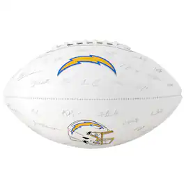Logo Brands - Los Angeles Chargers Autograph Signature Football - Multicolor