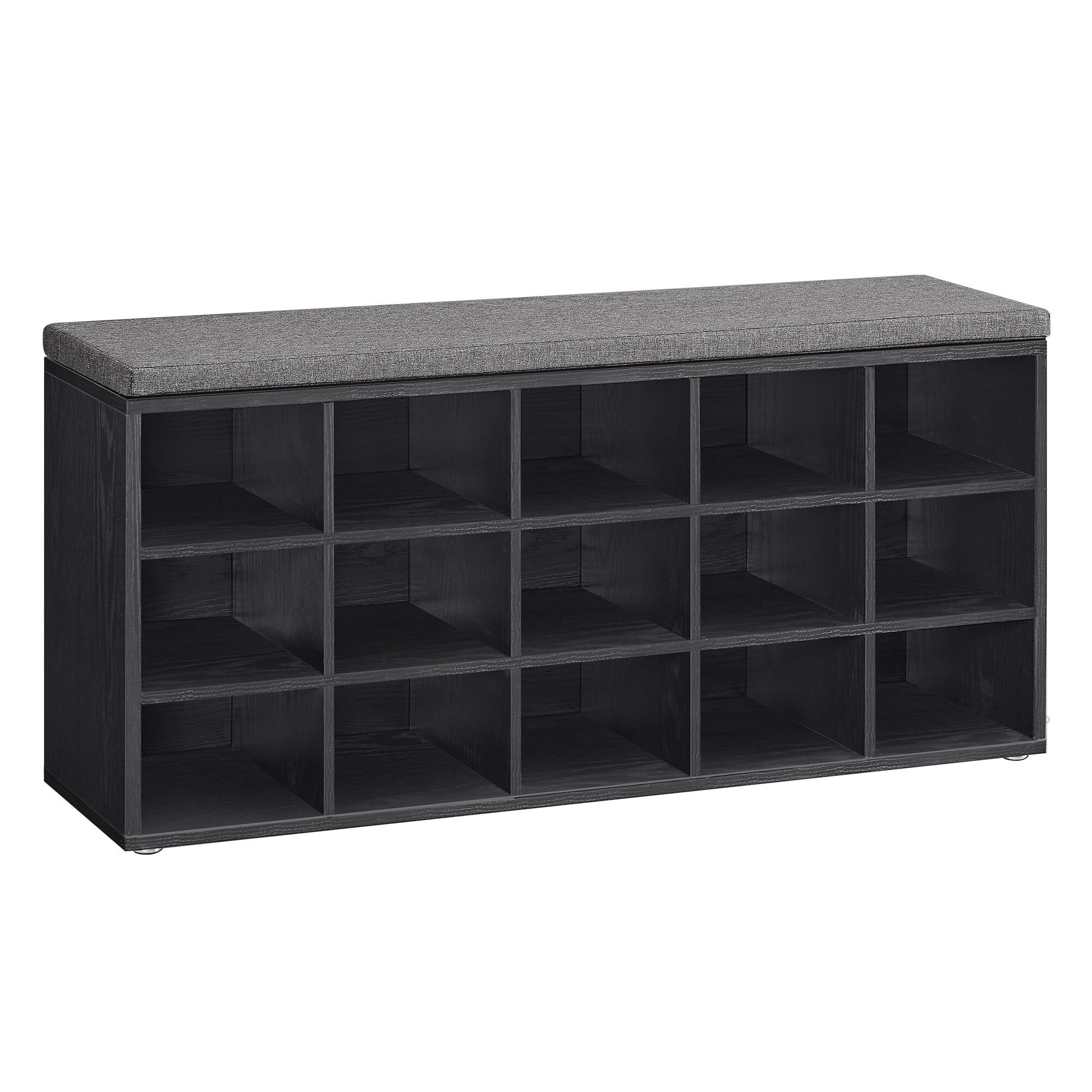 Ebony Black + Slate Gray 15 cubbies