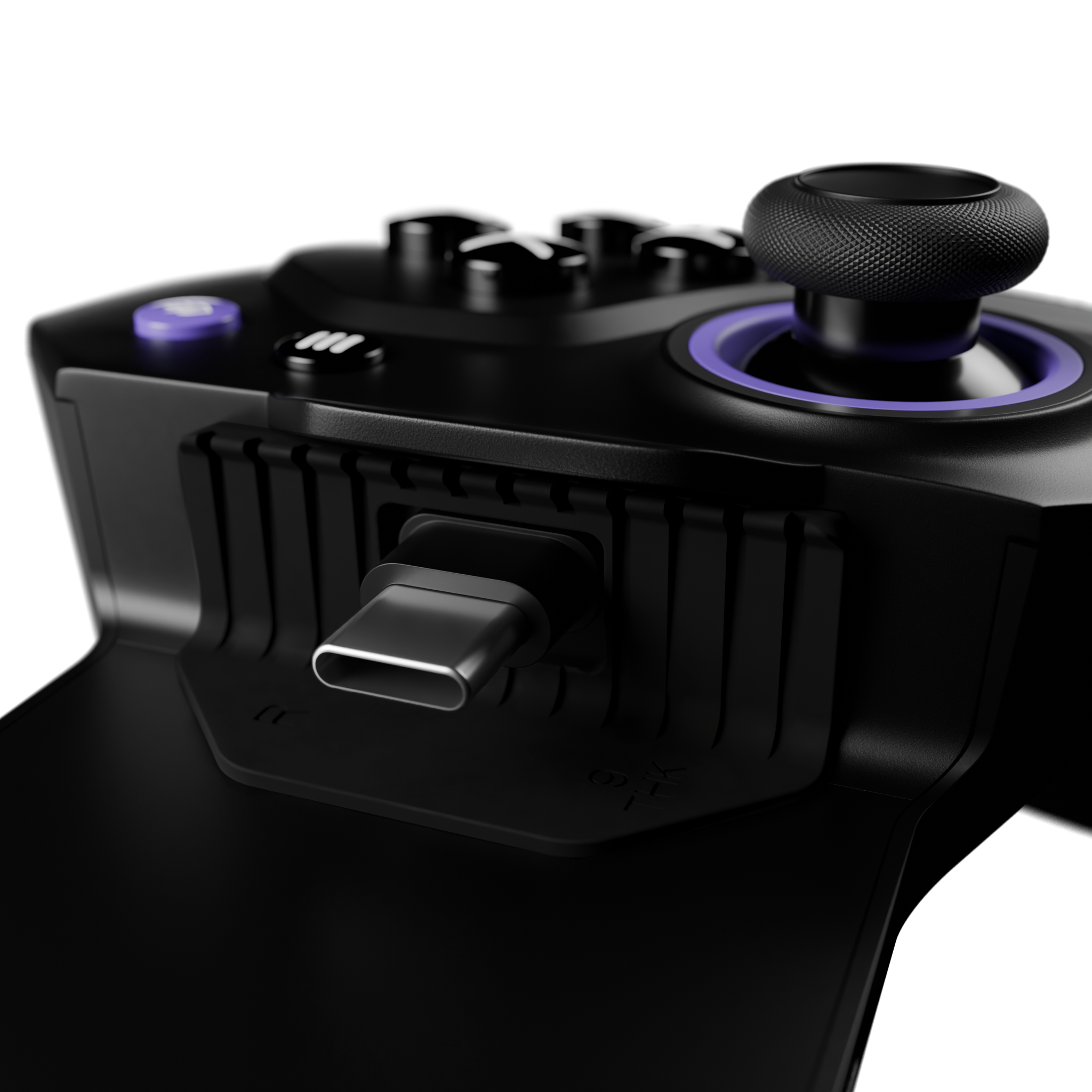 Left. ELO - ELO - Vagabond USB-C Mobile Gaming Controller - Hall Effect Joysticks for iPhone 15+, Android, iPad Mini & ZFold - Black - Black.