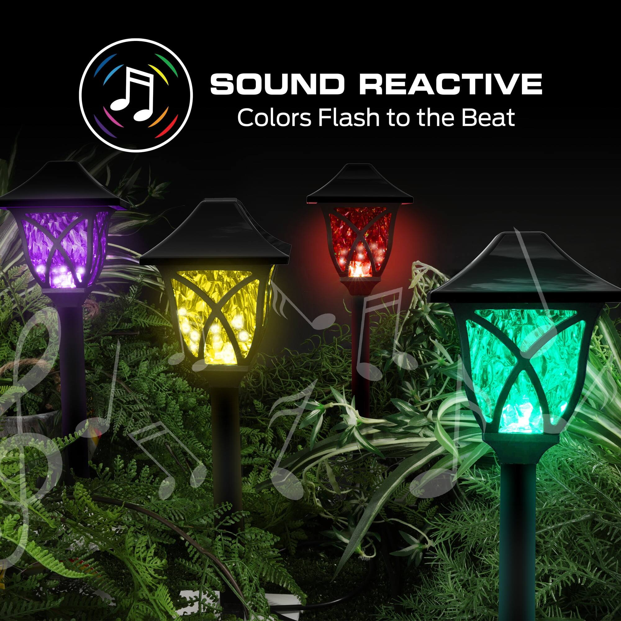SOUND REACTIVE  
Colors Flash to the Beat