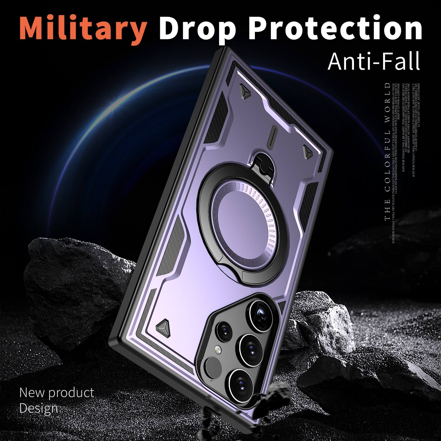 Military Drop Protection Anti-Fall

THE COLORFUL WORLD

New product Design