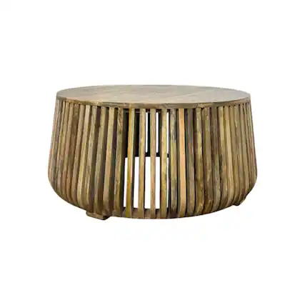 Front. Carolina Chair & Table - Cascade 36" Coffee Table - Natural - Brown.