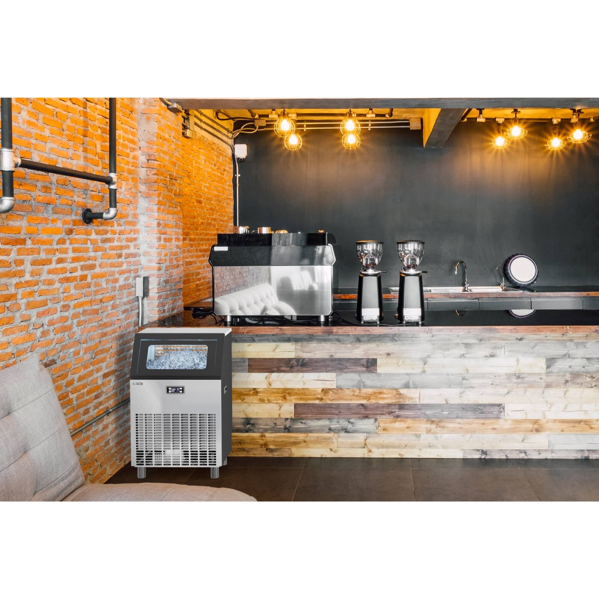 Alt View 6. Koolmore - 22 in. Air Cooled Undercounter Commercial Ice Maker, 265 lbs/24h. CIM265. - Stainless Steel.