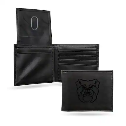 Front. Rico Industries - Butler Bulldogs Black Bilfold Wallet with clear ID display - Multi.