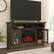 Angle. Sauder - Media Fireplace - Carbon Oak.