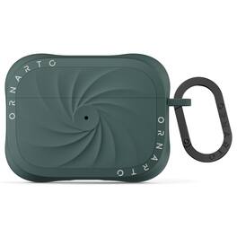 Ornarto - Vortuxe for AirPods Pro 2nd / 1st Generation Case, Liquid Silicone Shockproof Cover with Carabiner - Pine Green