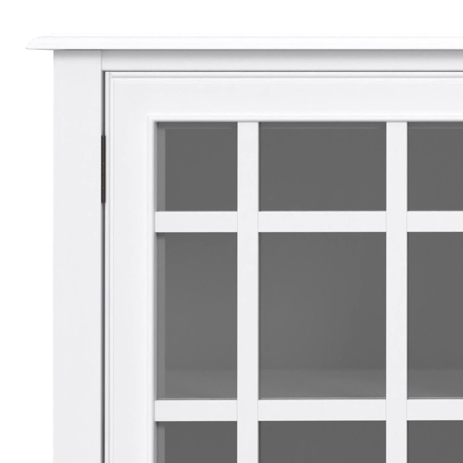 Alt View 6. Simpli Home - Connaught SOLID WOOD 60 inch Wide Traditional Wide Storage Cabinet Buffet in White - White.