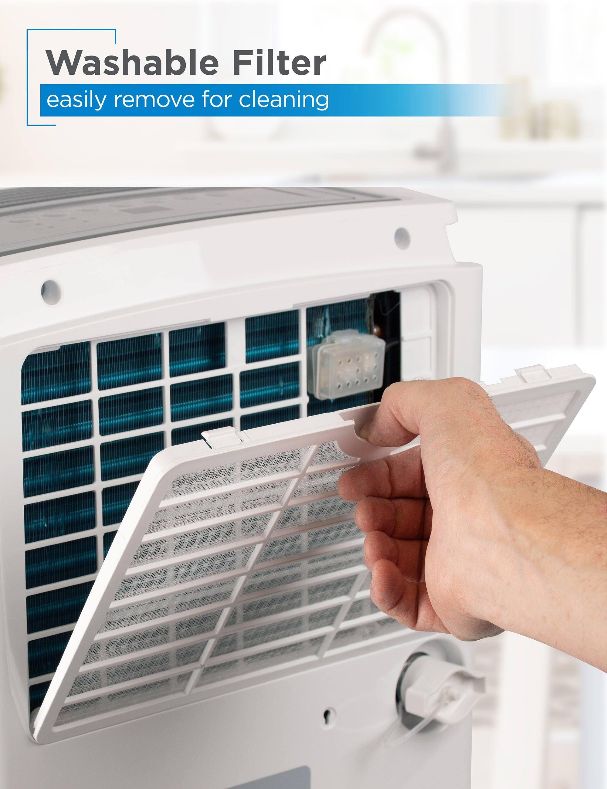 Washable Filter easily remove for cleaning