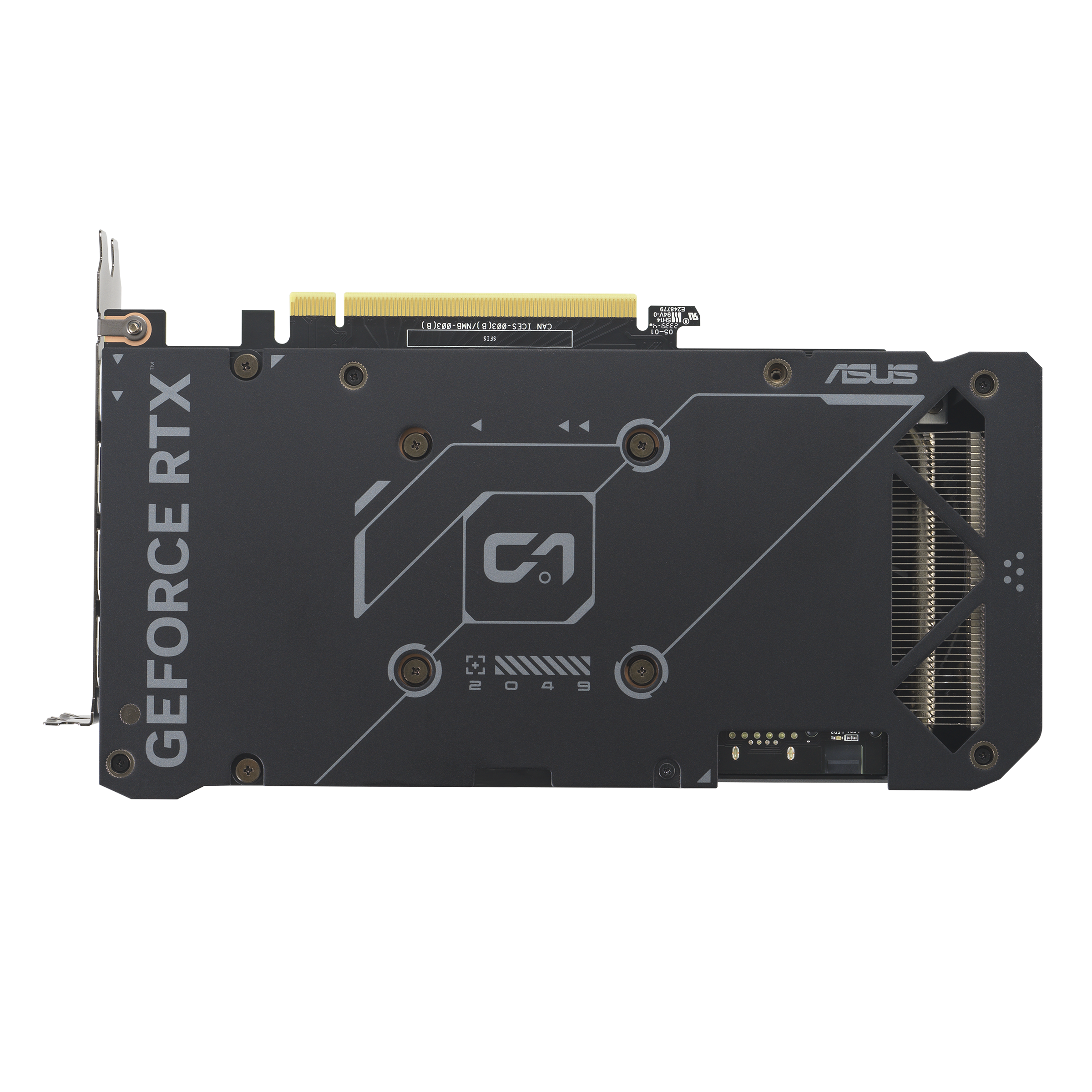 The text on the image reads: "GeForce RTX 2049".