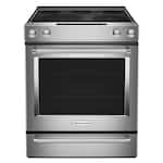 KitchenAid - 6.4 Cu. Ft. Self-Cleaning Slide-In Electric Convection Range - Stainless Steel