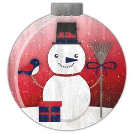 Fan Creations - Ole Miss Rebels 12'' Snow Globe Wall Art - Multicolor