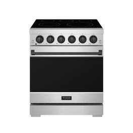 Gordon Ramsay Series by Thor Kitchen 4.55 Cu. Ft Freestanding Electric Range with Black Hardware - Stainless Steel