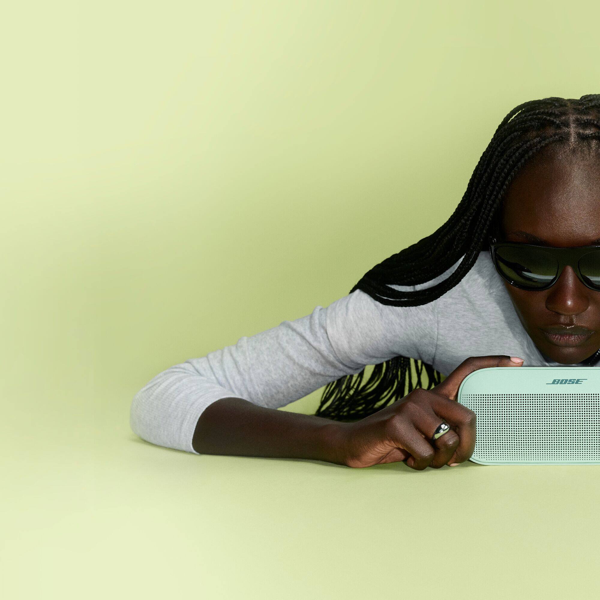 Alt View 2. Bose - SoundLink Flex (2nd Gen) Portable Bluetooth Speaker with Waterproof/Dustproof Design - Dewdrop Mint.