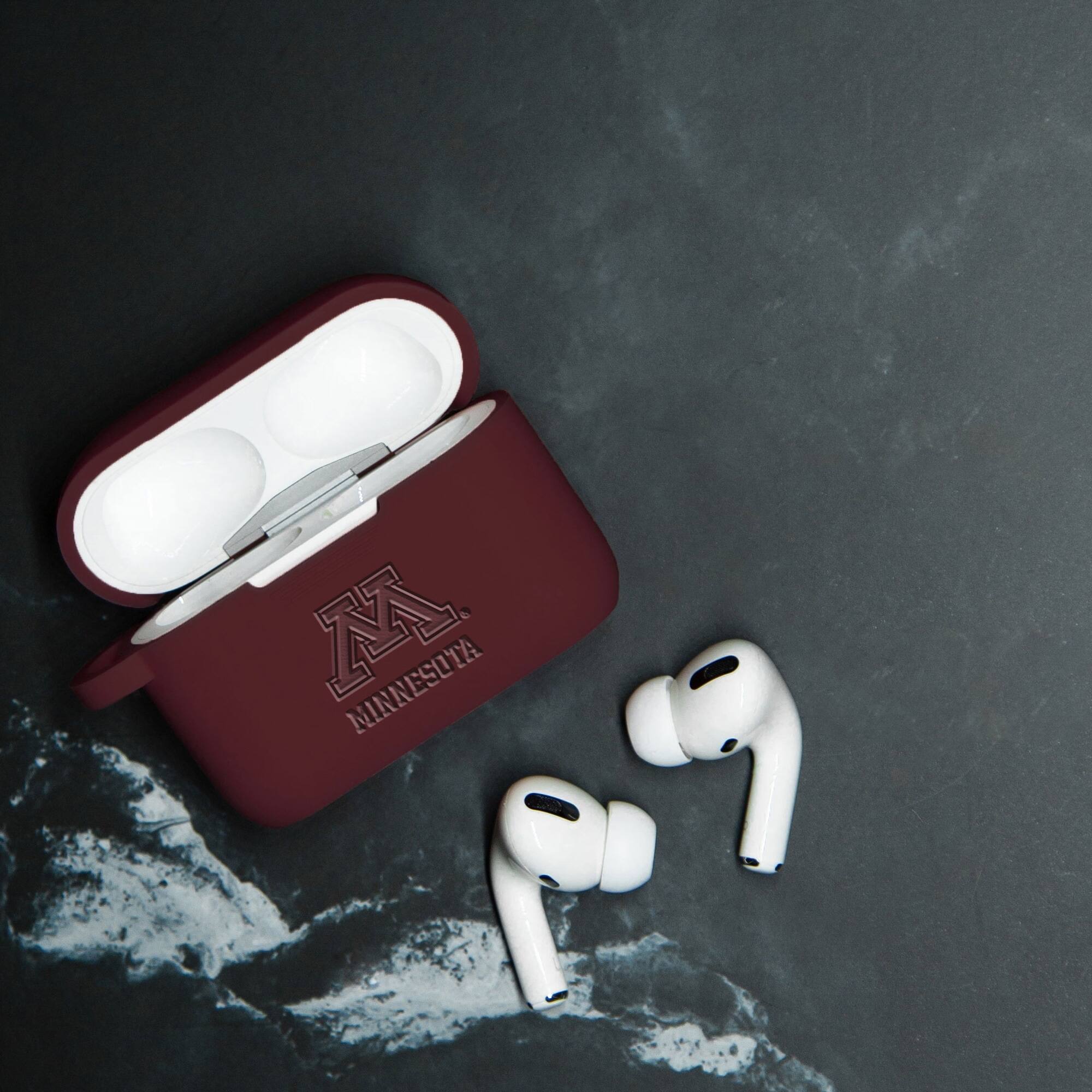 Alt View 1. Affinity Bands - Minnesota Golden Gophers Debossed Silicone Airpods Pro Case Cover - No Size - Multicolor.