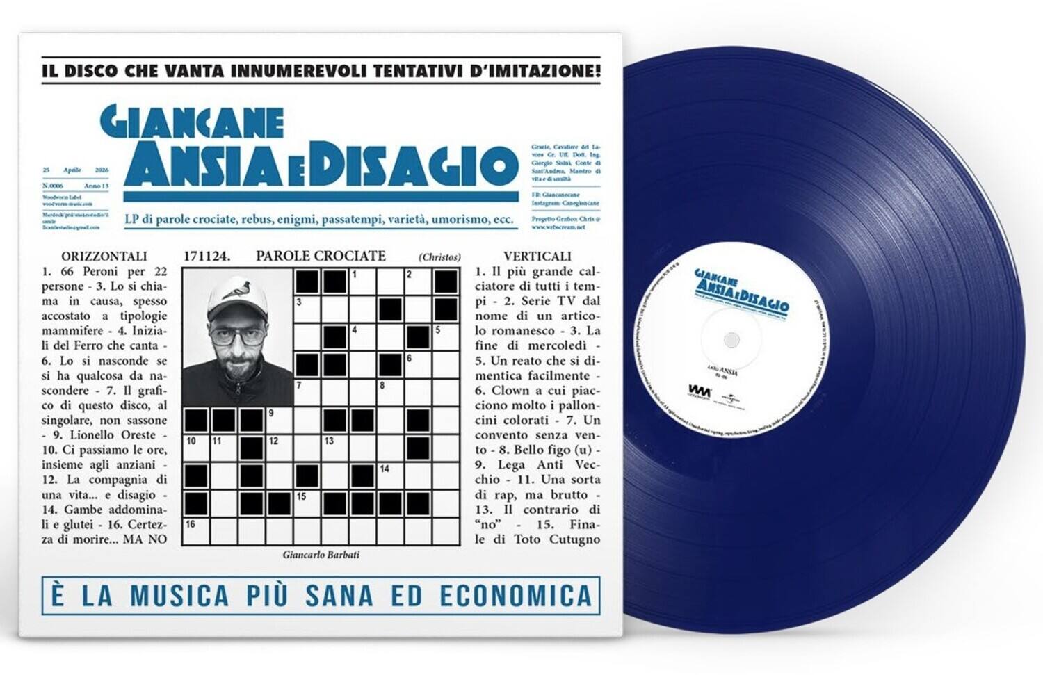 Giancane - Ansia E Disagio - Blue Vinyl   - VINYL LP price history on PriceWatchPro