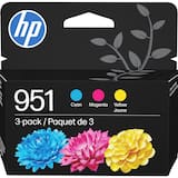HP - 951 3-Pack Standard Capacity Ink Cartridges - Cyan/Magenta/Yellow