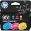 HP - 951 3-Pack Standard Capacity Ink Cartridges - Cyan/Magenta/Yellow