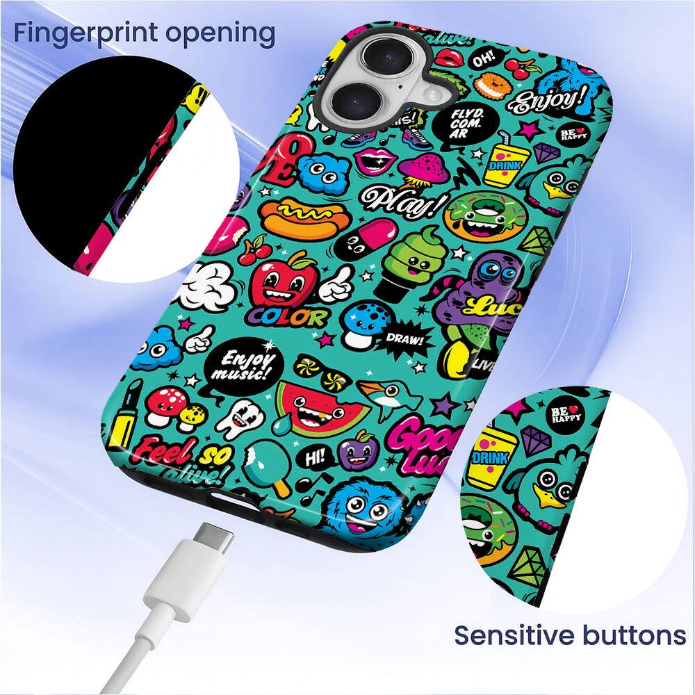 Fingerprint opening  
Enjoy!  
FLYD.COM.AR  
BE - KAPPT B.  
Play!  
DRINK  
Luc  
COLOR  
DRAW!  
Enjoy music!  
BE HAPPY  
Feel so alive!  
Sensitive buttons