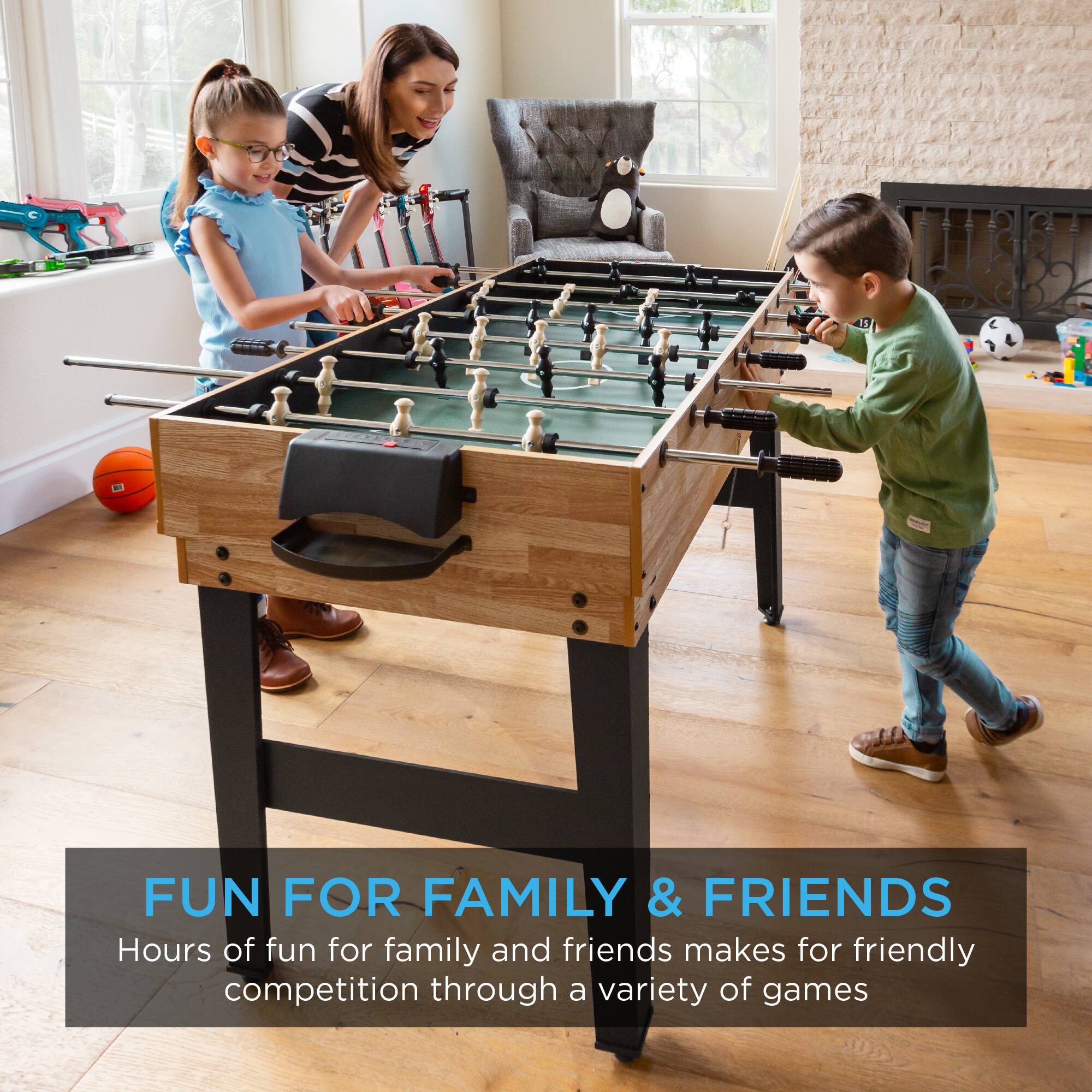 FUN FOR FAMILY & FRIENDS

Hours of fun for family and friends makes for friendly competition through a variety of games.