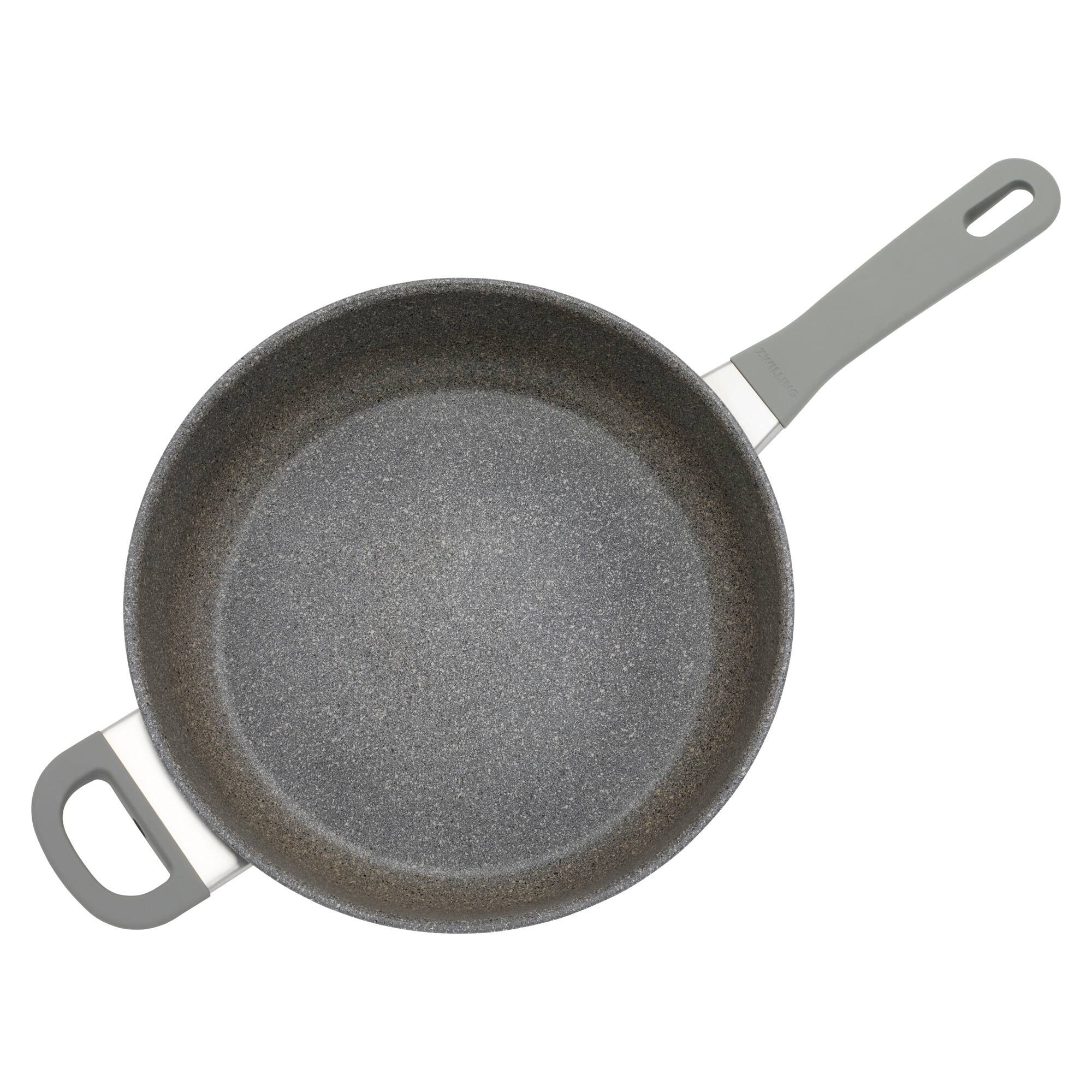 Alt View 1. ZWILLING - ZWILLING Parma Plus 3.9-qt Aluminum Nonstick Sauté Pan with Helper Handle and Lid - Grey.