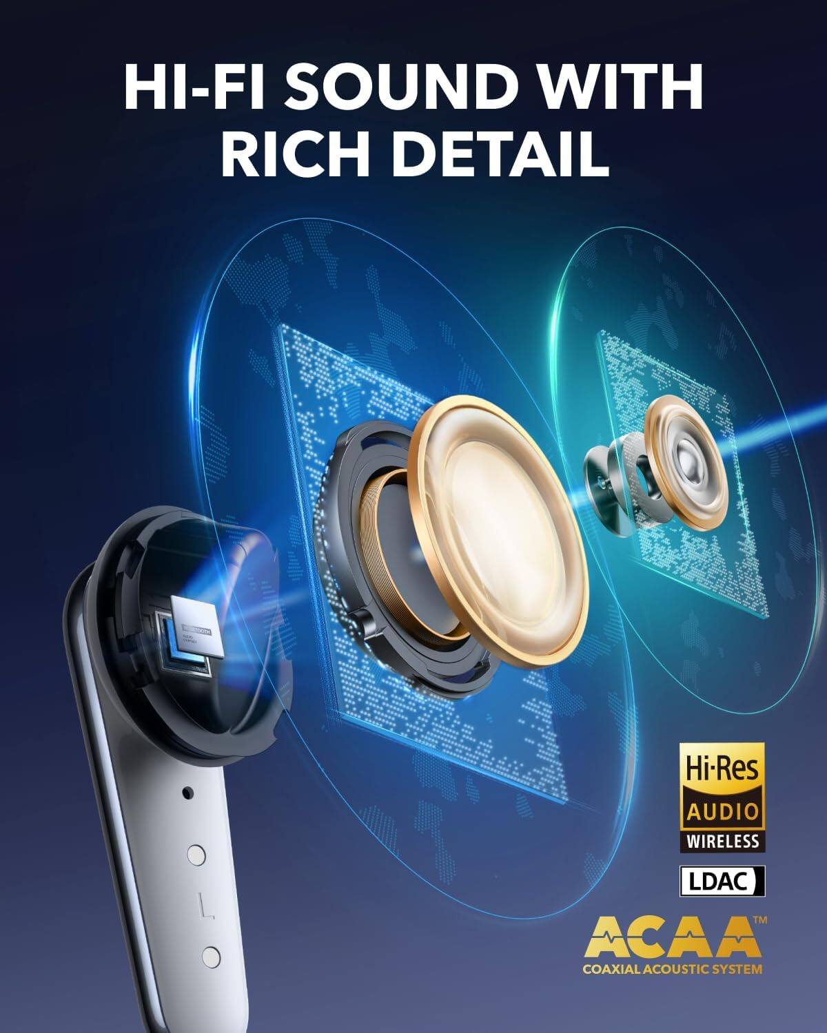 HI-FI SOUND WITH RICH DETAIL

Hi-Res AUDIO WIRELESS  
LDAC  
ACAA™  
COAXIAL ACOUSTIC SYSTEM