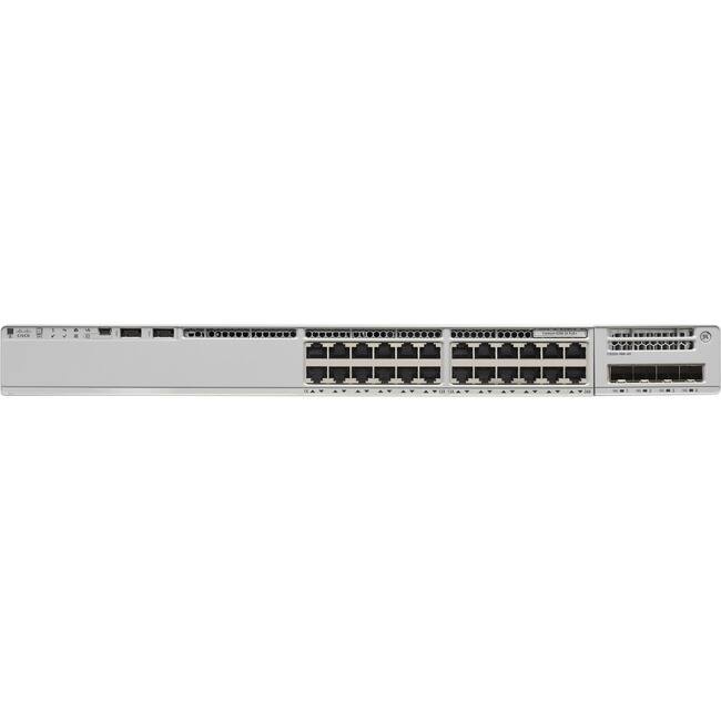 Front. Cisco Consumer Products - Cisco Catalyst 9200 24-port PoE+ Switch. Network Essentials - 24 Ports - Manageable - Gigabit Ethernet, 10 Gigabit - Unknown.
