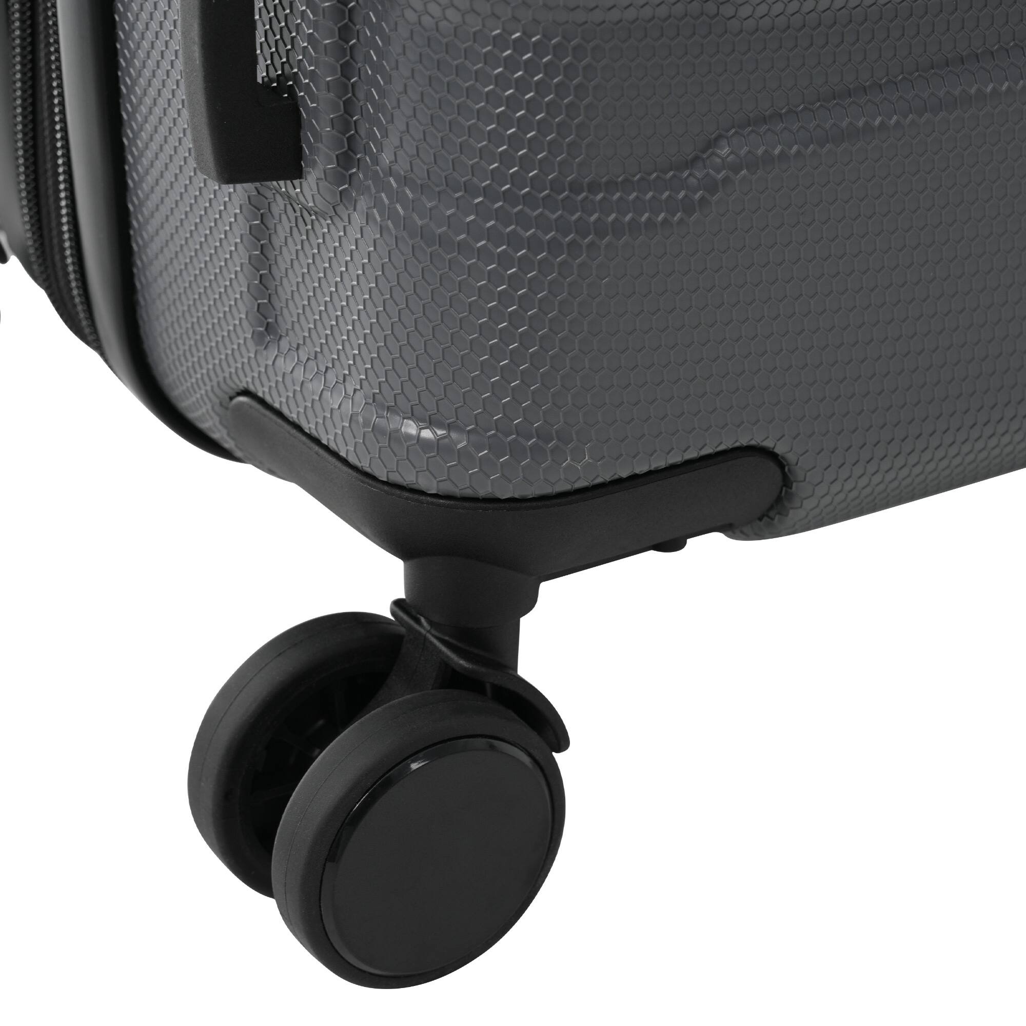 Alt View 6. PexFix - 28" Hardshell ABS Carry-On, Durable Expandable Travel Suitcase with Spinner Wheels, TSA Lock for Air Travel - Gray.