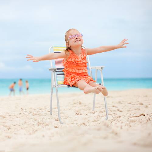 Alt View 4. Winado - 1PC 30in Portable Folding Beach Camping Chair, Comfortable Pool Seat Lightweight for Indoor Outdoor Garden Beach Lawn - Colorful Stripe.