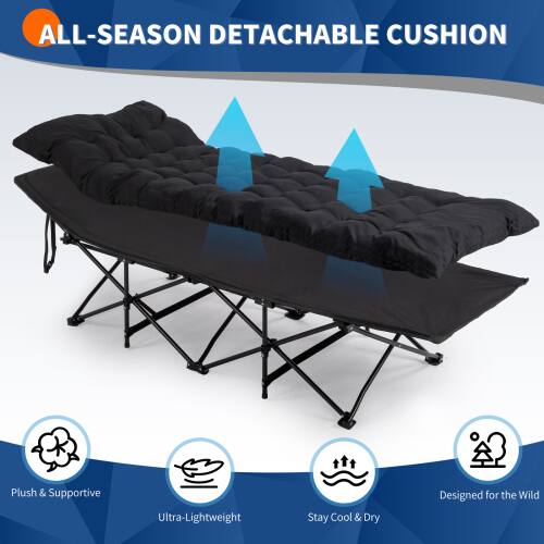 Winado 1 PC Portable Folding Camping Cot Bed with Soft Pad