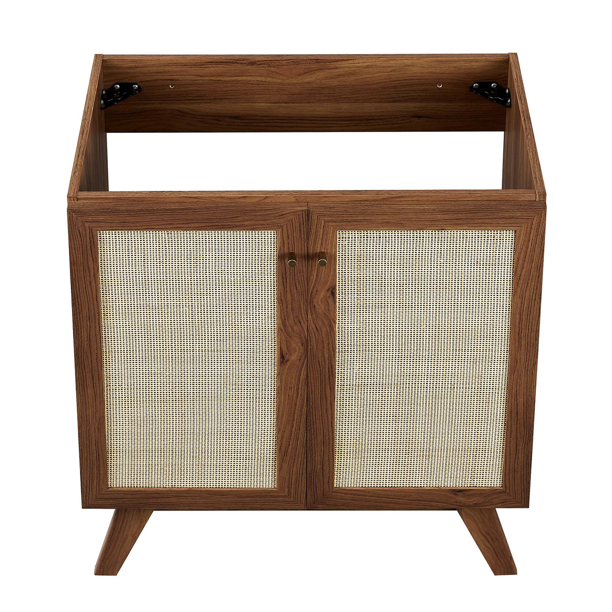 Alt View 5. Modway - Soma Bathroom Cabinet Basin Not Included by Modway - Walnut.