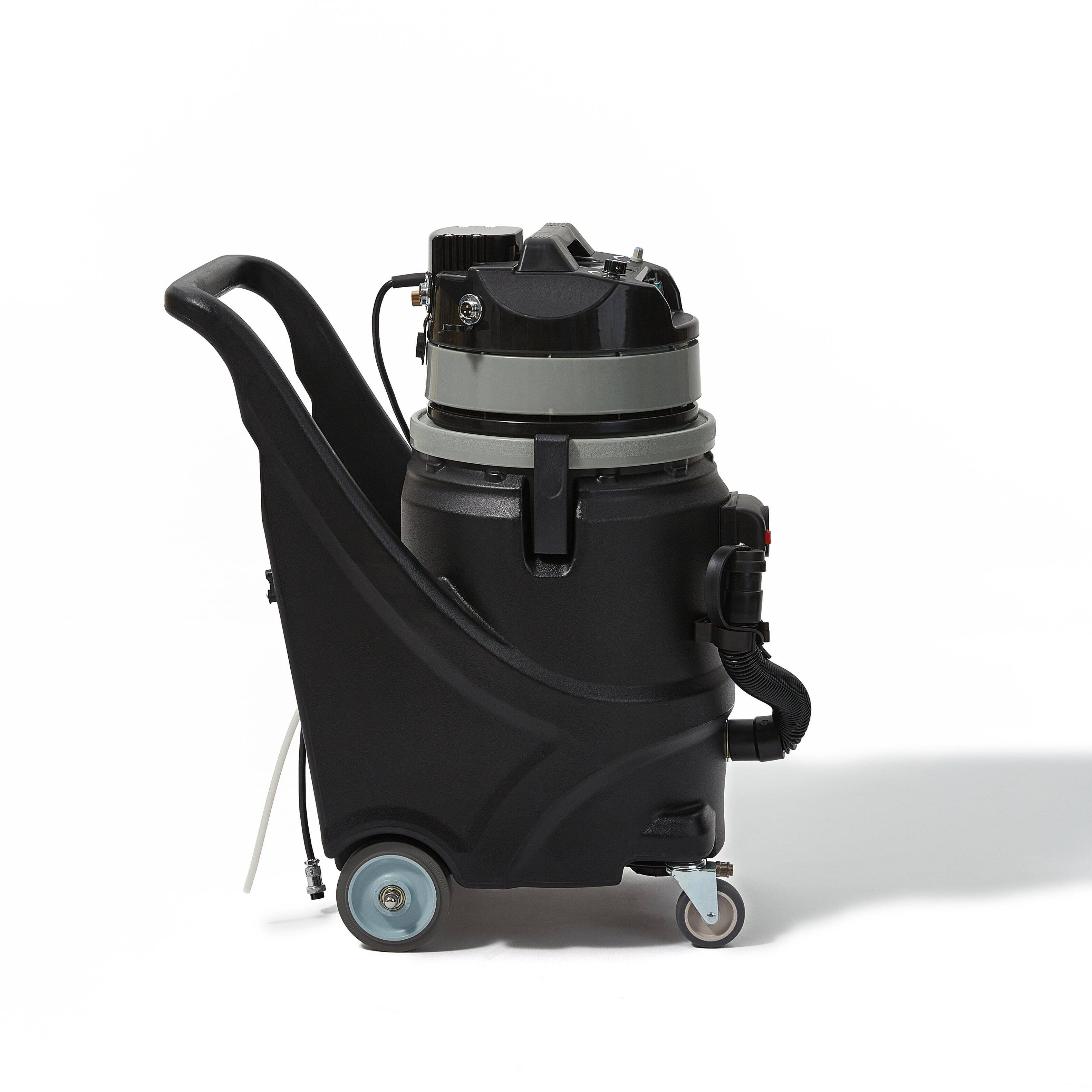 Back. Dapper Supply - Commercial Steam Wet/Dry Vacuum Cleaner with Extraction, 1 Gal. Solution & 3.5 Gal. Recovery Tank - Black.