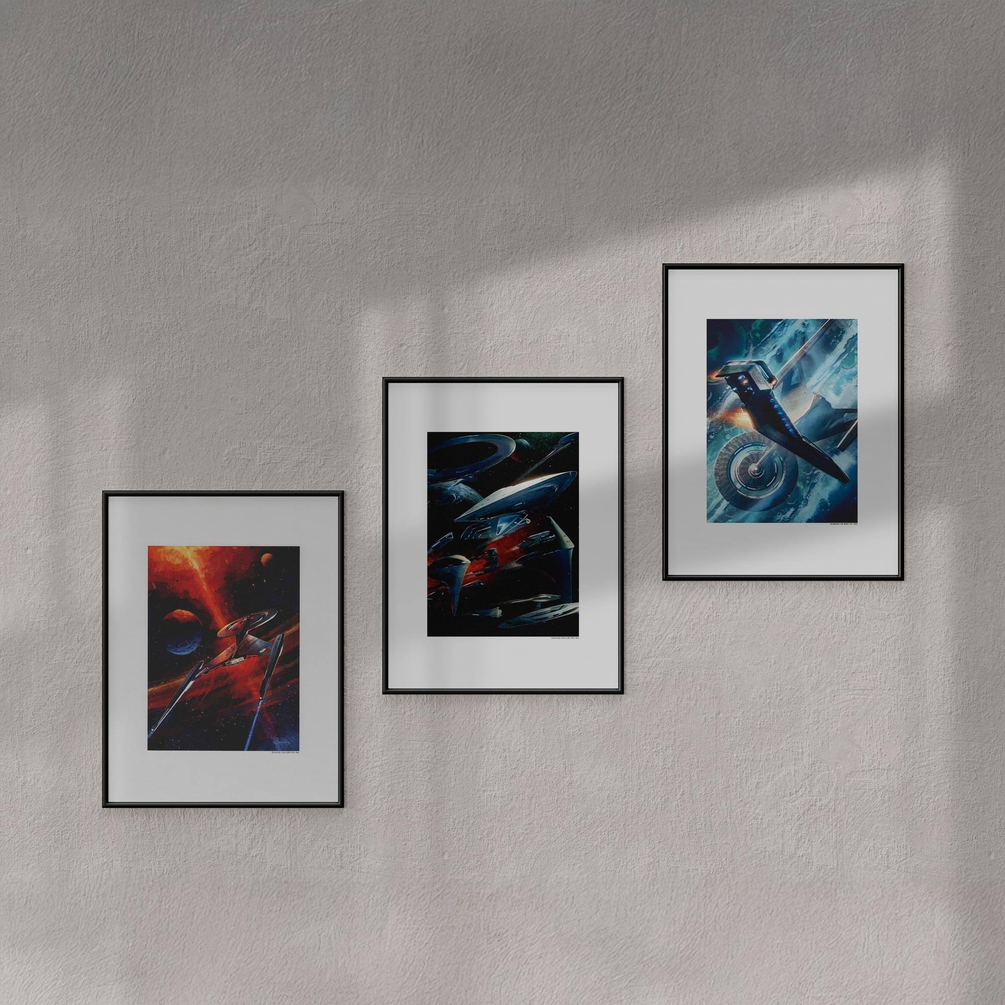 Alt View 10. Eaglemoss - Eaglemoss Star Trek Universe Giclee Print 3-Pack - Multi-Colored.