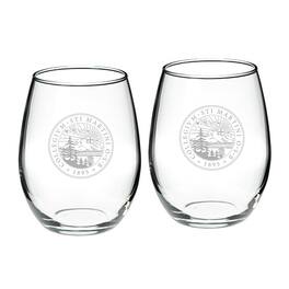 Jardine - Saint Martin's Saints 21oz. Two-Piece Stemless Wine Glass Set - Multicolor