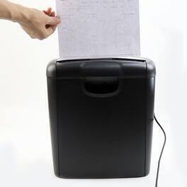 Loheer - 6-Sheet Cross-Cut Paper Shredder Portable Electric Silent A4 Document Shredder For Home Office